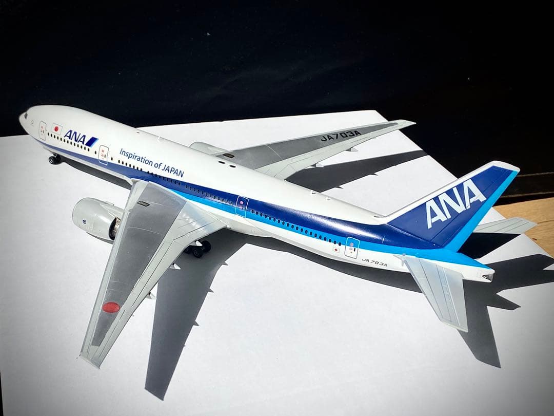 プラモデル完成品 ハセガワ ANA777-200 JA703A