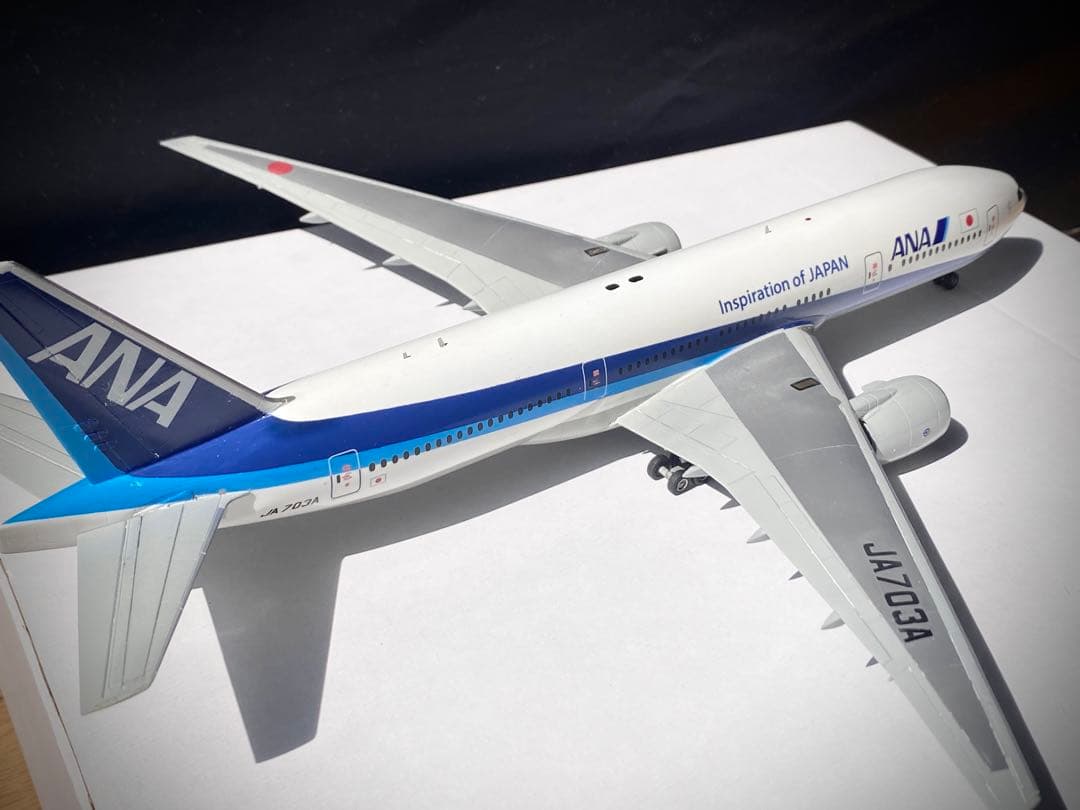 プラモデル完成品 ハセガワ ANA777-200 JA703A