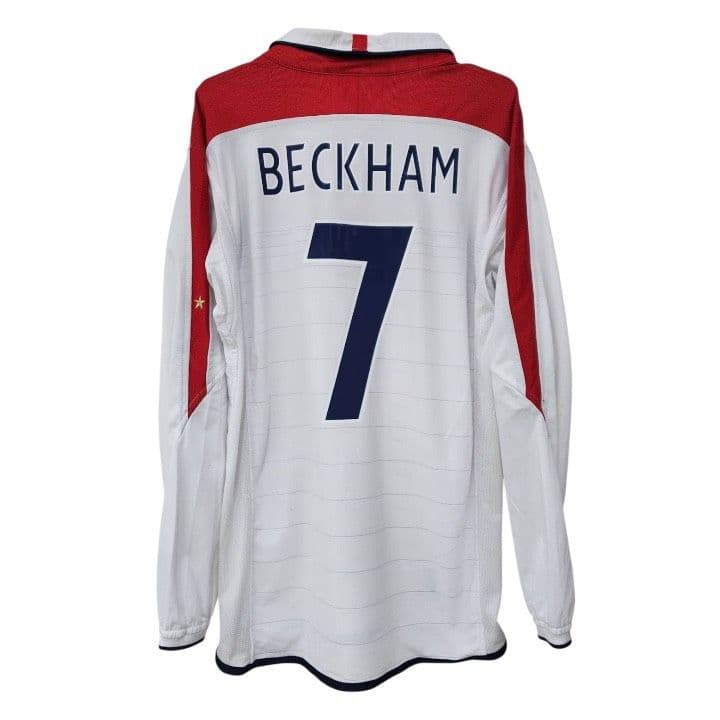 04-05 イングランド代表　ベッカム　UMBROオフィシャル　長袖ユニフォーム