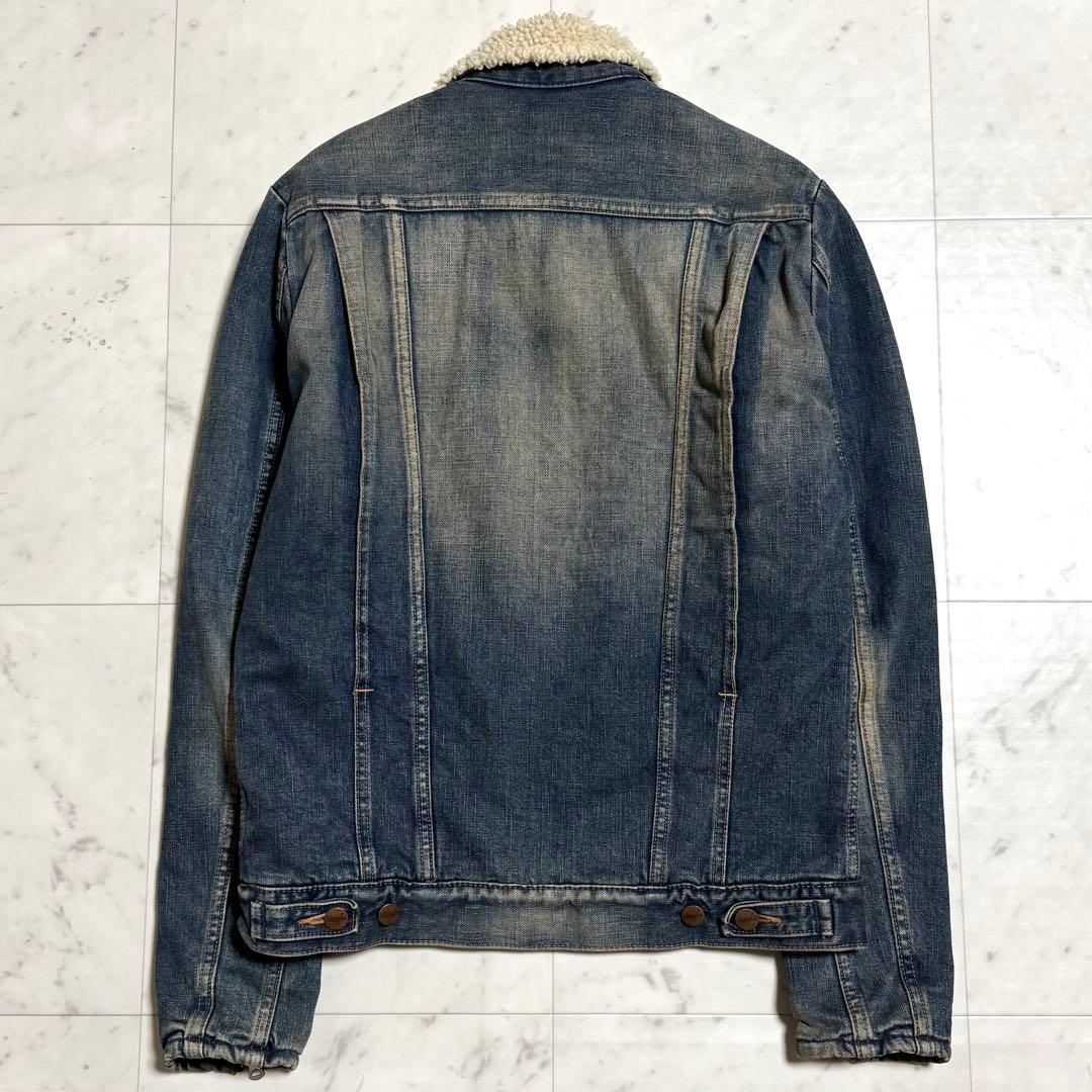 AKM × Wrangler デニムボアジャケット ダブルジップ コットン L