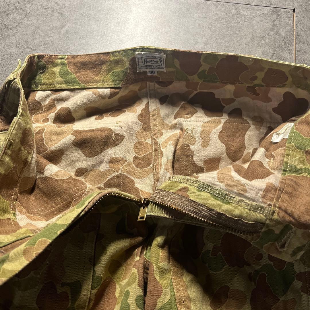 フェローズ ダックカモ ベイカーパンツ S 送料無料