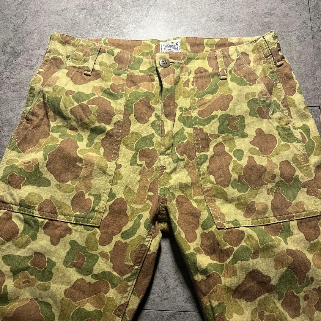 フェローズ ダックカモ ベイカーパンツ S 送料無料