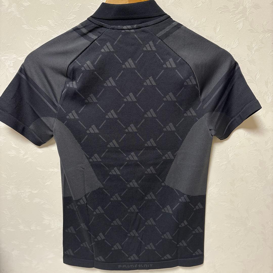 adidas ブラック 半袖　ポロシャツ　ゴルフ