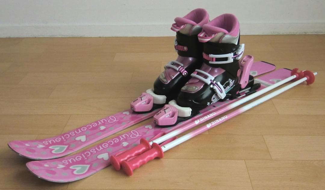 ■■送料無料■PURECONSCIOUS■子供用スキーセット■板100/靴20■