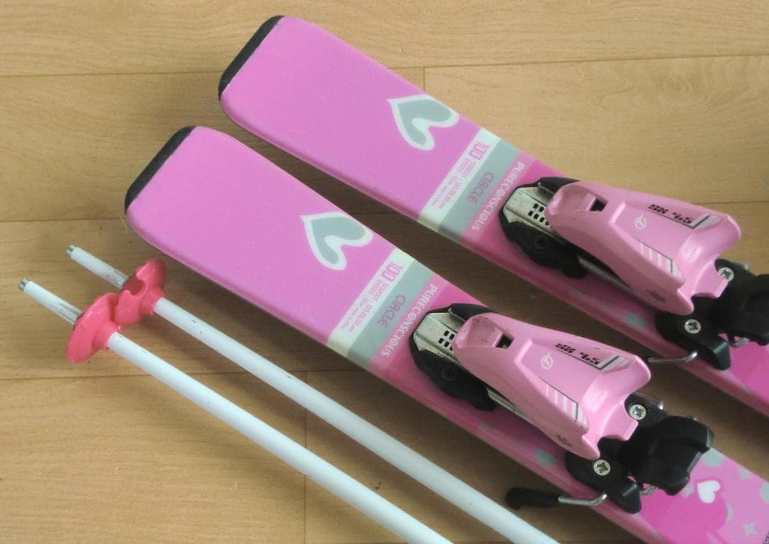 ■■送料無料■PURECONSCIOUS■子供用スキーセット■板100/靴20■