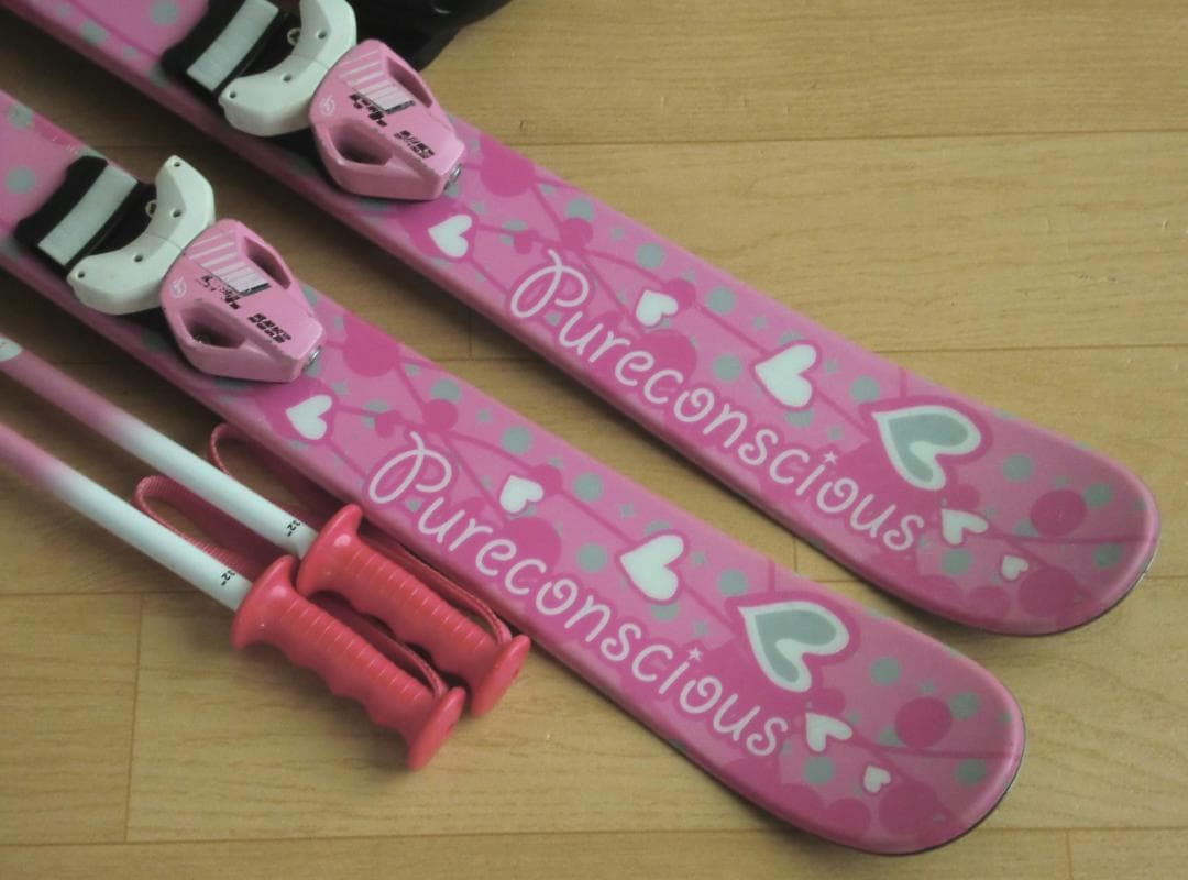 ■■送料無料■PURECONSCIOUS■子供用スキーセット■板100/靴20■