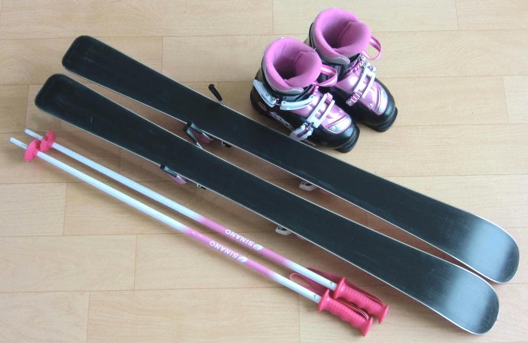 ■■送料無料■PURECONSCIOUS■子供用スキーセット■板100/靴20■