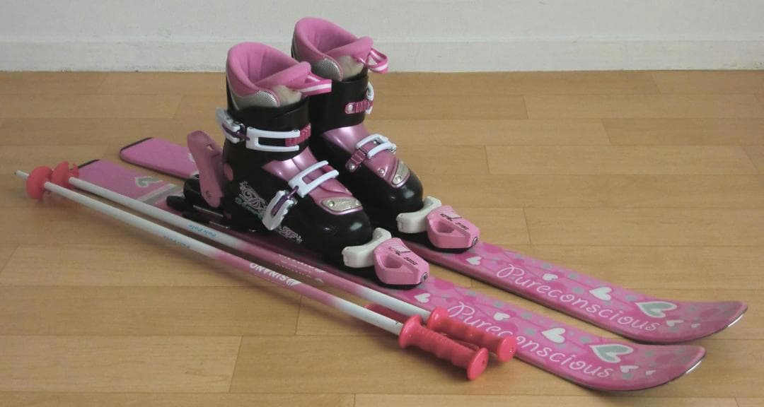 ■■送料無料■PURECONSCIOUS■子供用スキーセット■板100/靴20■