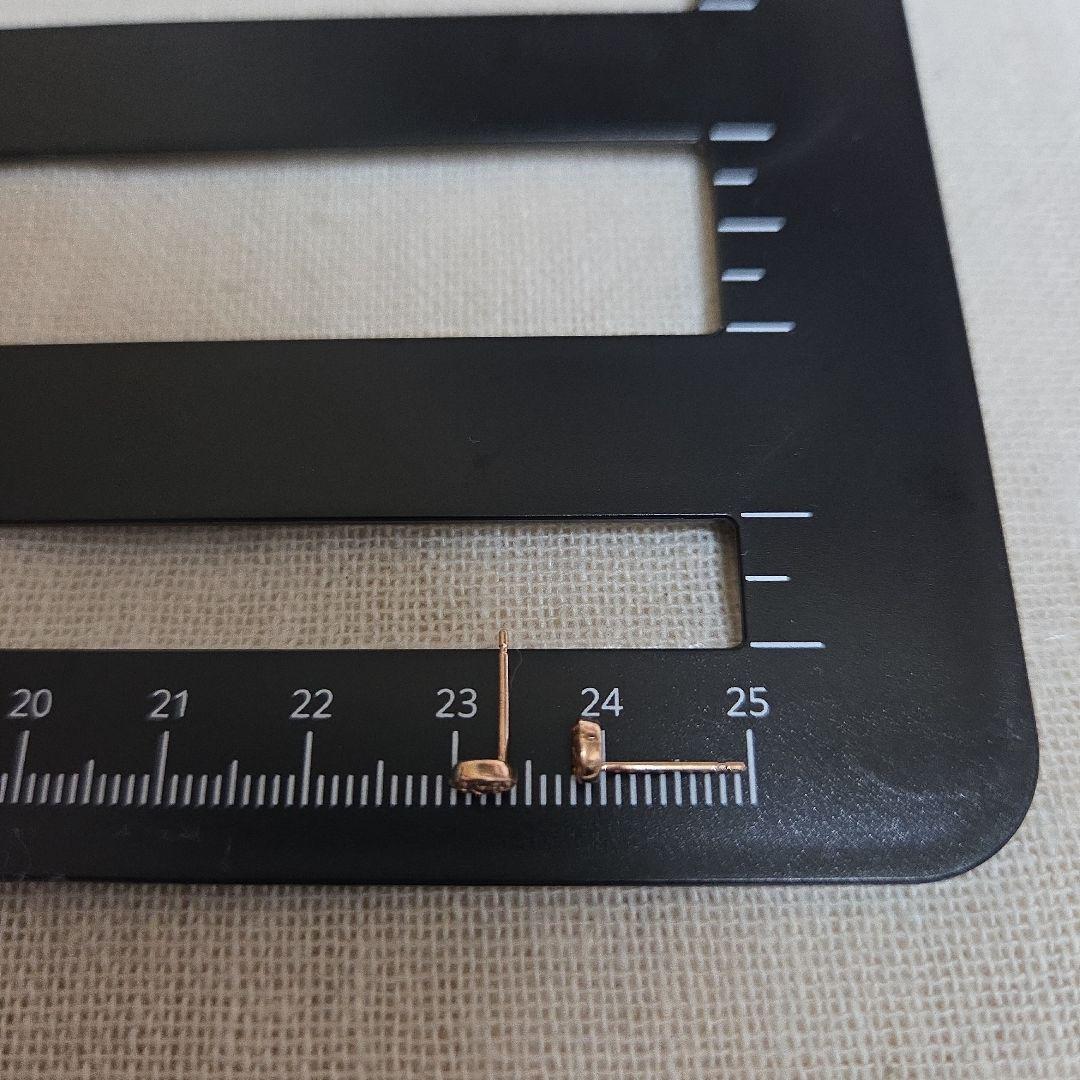 agete オーバル パヴェ ダイヤ ピアス