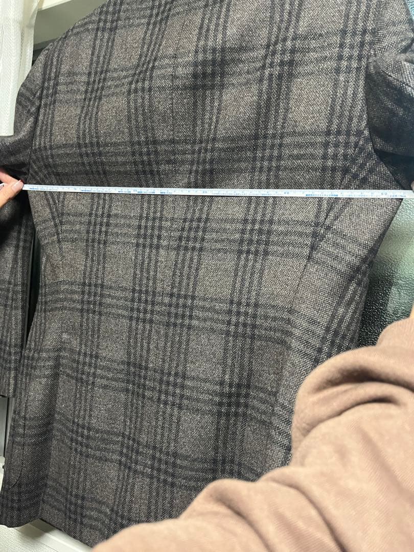 週末限定値下げ　TOM FORD チェック柄 テーラードジャケット