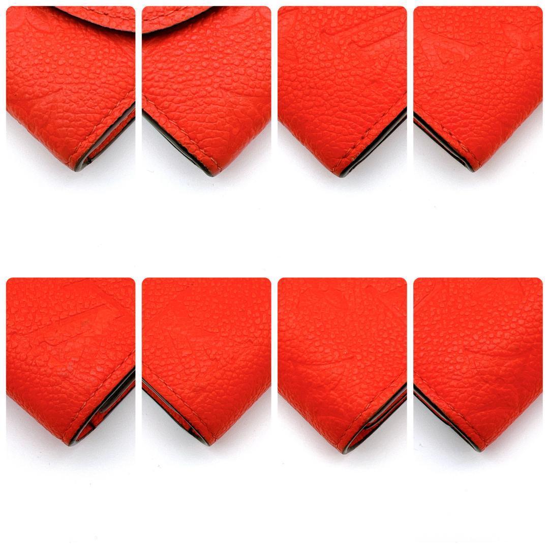 【超極美品】ルイヴィトン アンプラント ポルトモネ ロザリ レッド A758