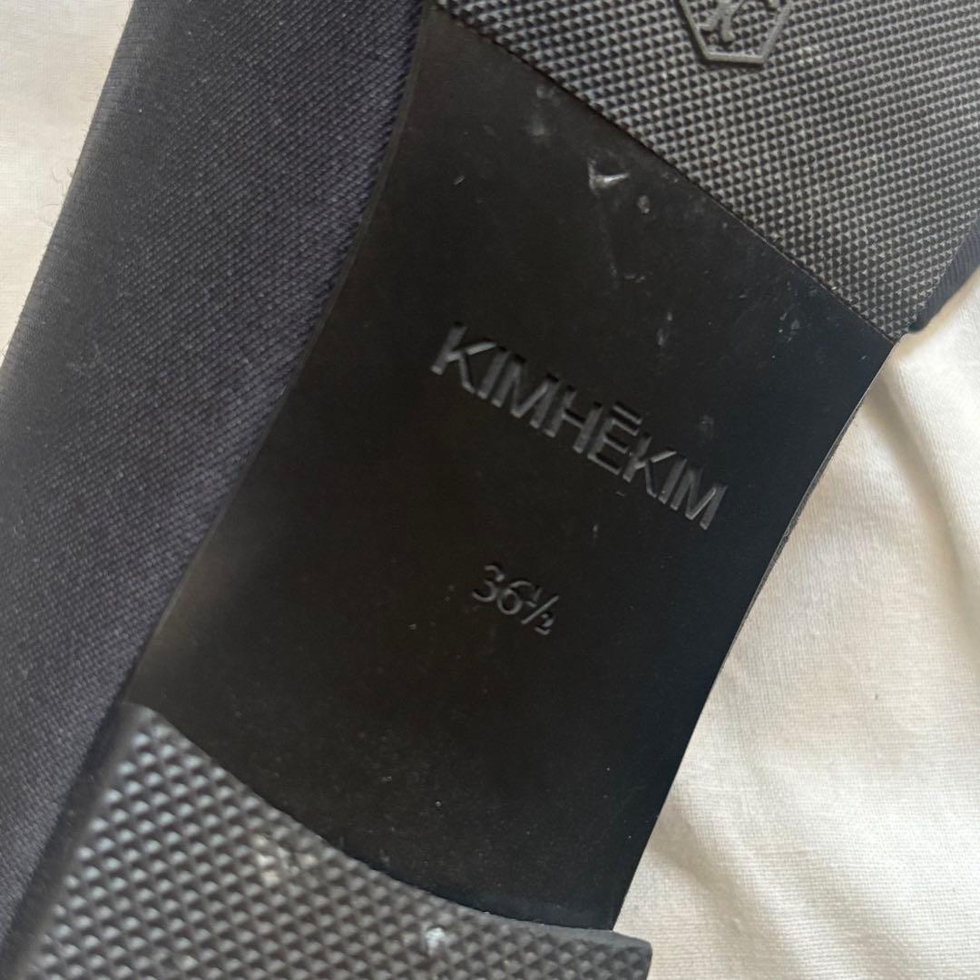 KIMHEKIM ブラック リボンパンプス　キムへキム　最終値下げ