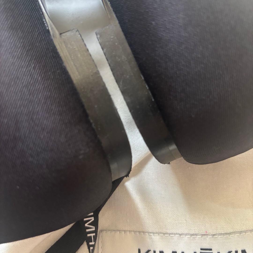 KIMHEKIM ブラック リボンパンプス　キムへキム　最終値下げ
