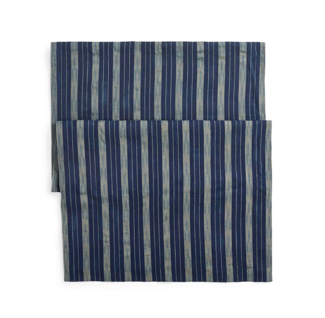 新品*RRL*ハンドウーブン インディゴ コットン スカーフ *ダブルアールエル