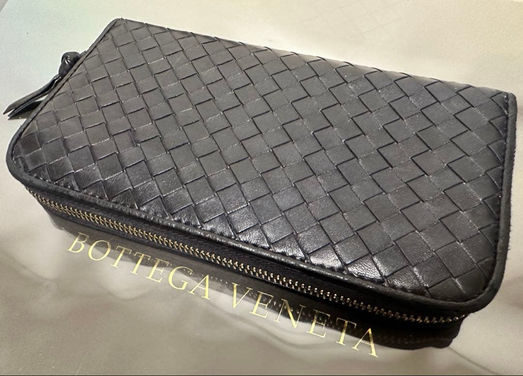 【本体のみ】ボッテガヴェネタ ラウンドファスナー/ラム/黒/3️⃣✨✨✨
