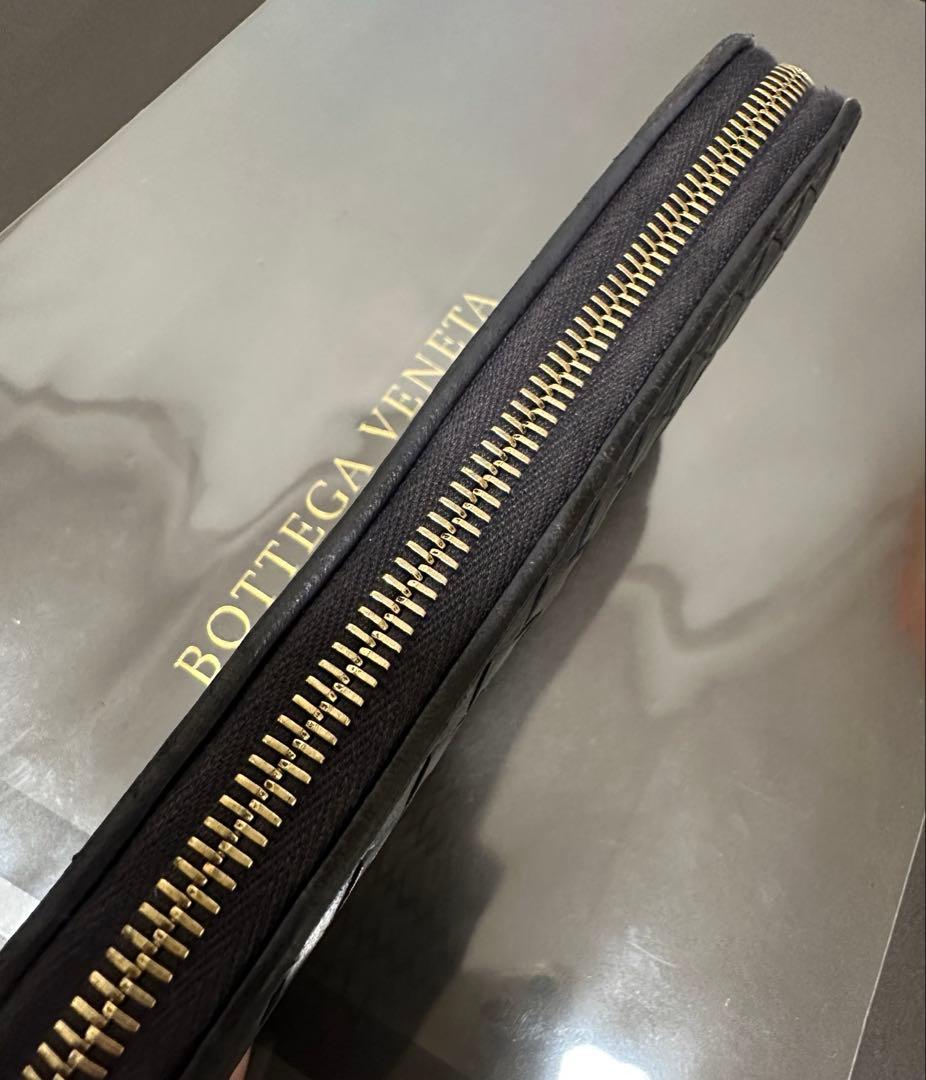 【本体のみ】ボッテガヴェネタ ラウンドファスナー/ラム/黒/3️⃣✨✨✨
