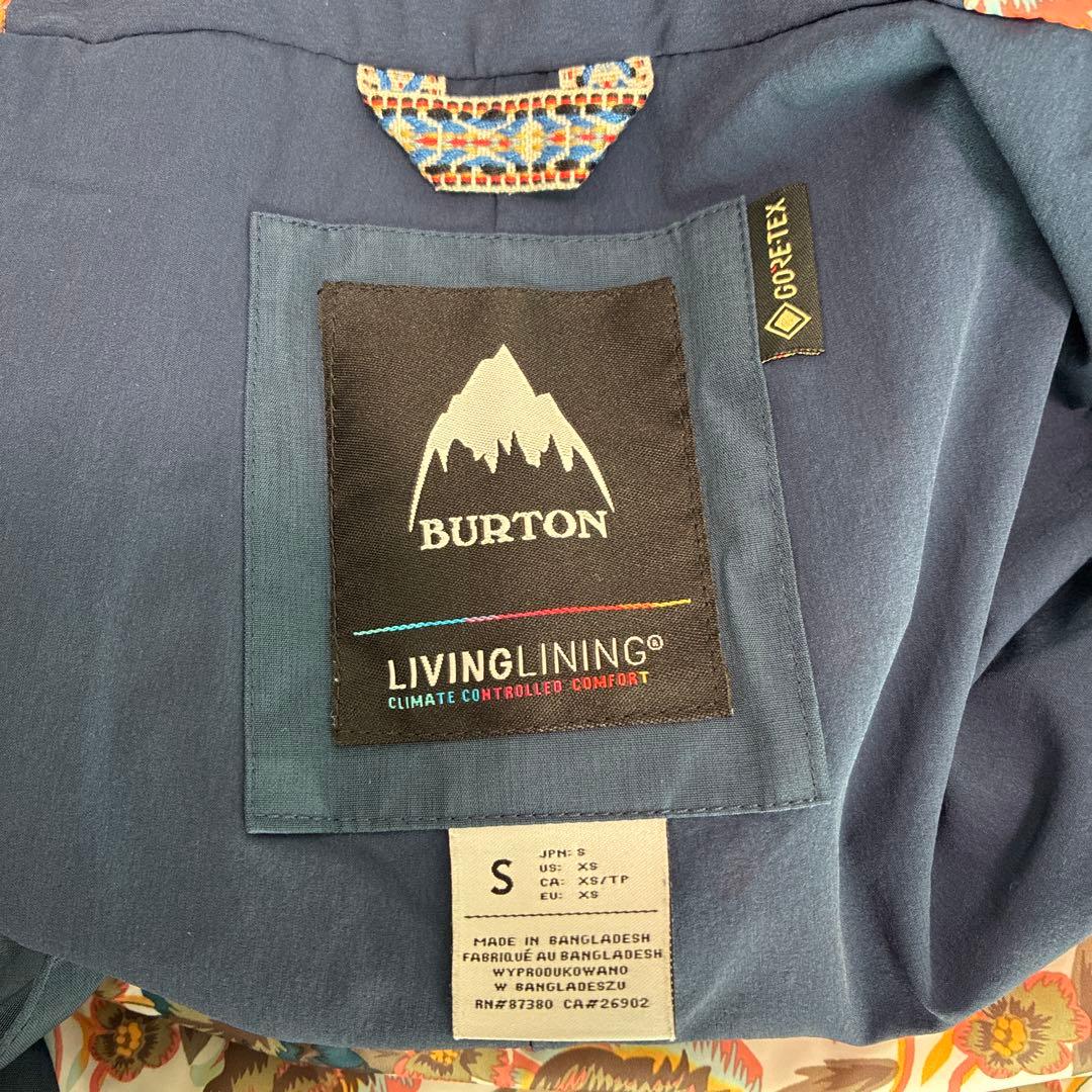 BURTON GORE-TEX スノーボードウェア ビブパン Sサイズ