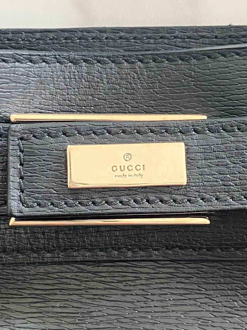美品 GUCCI グッチ トートバッグ　ビジネスバッグ　ブラック