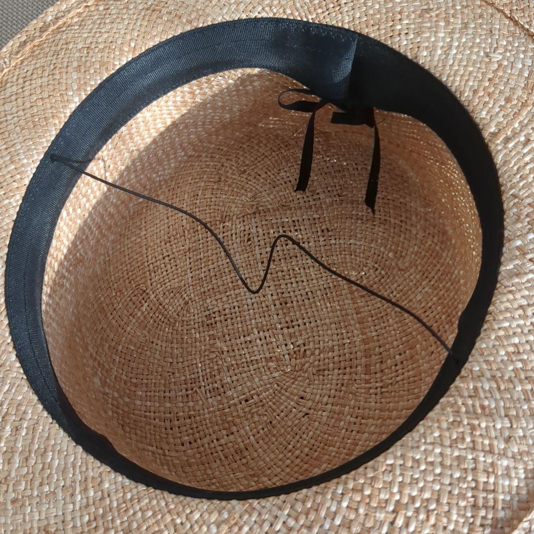 カワムラ帽子店◎麦わら帽子◎ 黒リボン