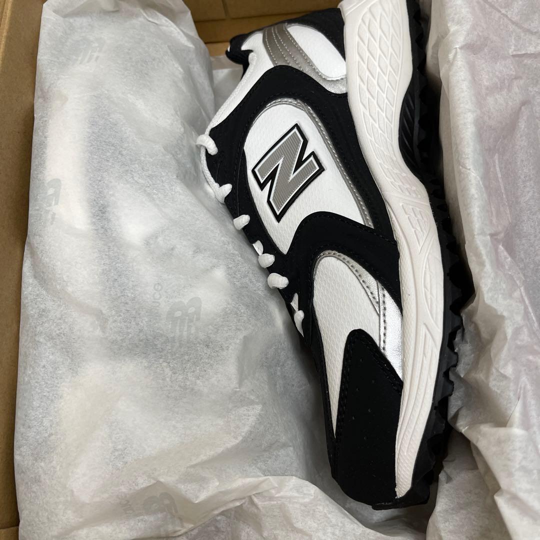 New Balance 530 ゴルフシューズ ブラック/ホワイト