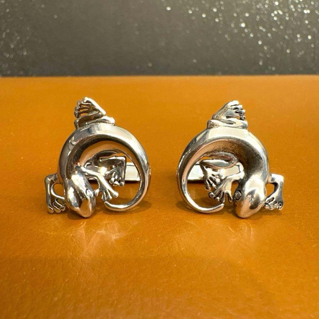 dunhill ダンヒル カフリンクス カフス トカゲ