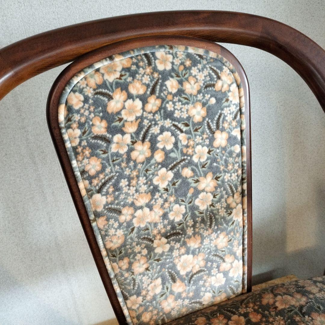 y カリモク家具 オールドカリモク　コロニアル星野 アームチェアー 椅子②