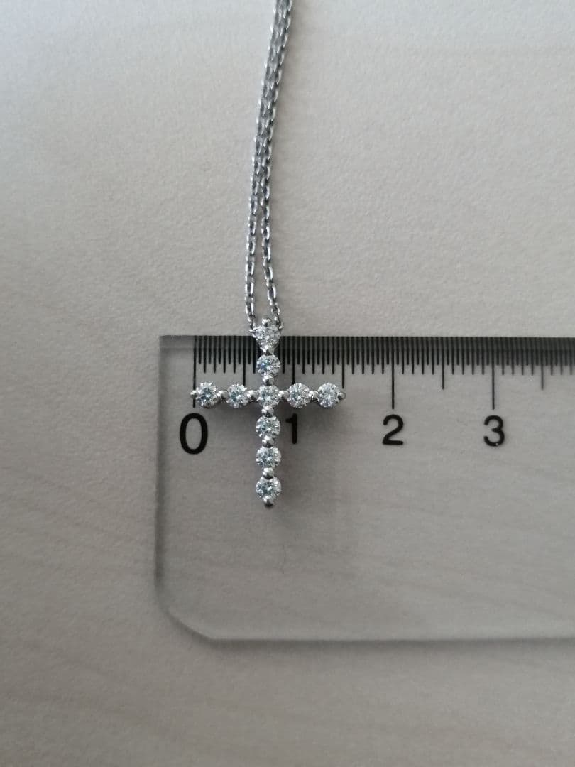 m*i様 スタージュエリー クロス ネックレス ダイヤモンド プラチナ