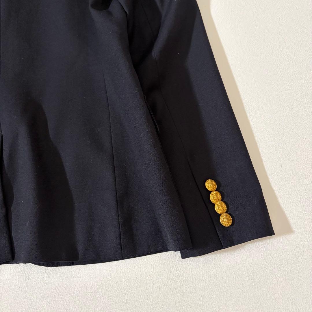 ポロラルフローレン　紺ブレ　金ボタン　エンブレム　イタリア製　2B S