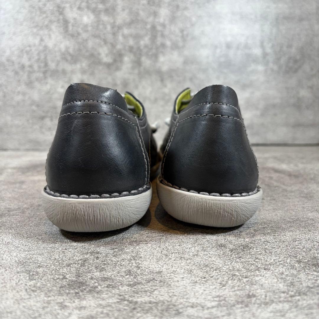 極美品　Jungla ジャングラ　レザースニーカー　スリッポン　ブラック