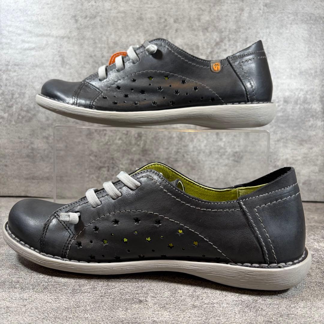 極美品　Jungla ジャングラ　レザースニーカー　スリッポン　ブラック