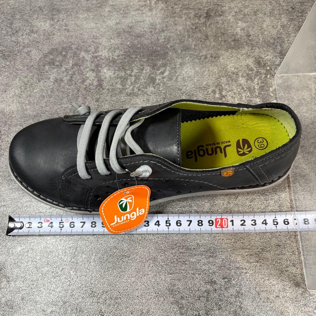 極美品　Jungla ジャングラ　レザースニーカー　スリッポン　ブラック