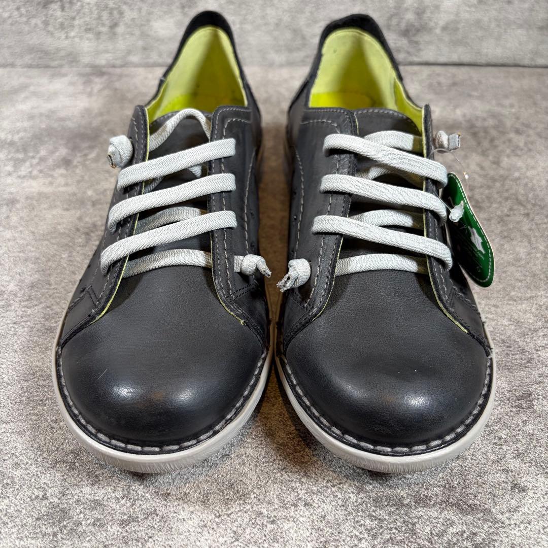 極美品　Jungla ジャングラ　レザースニーカー　スリッポン　ブラック