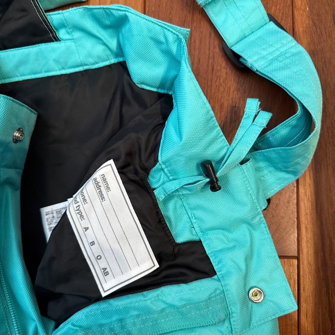 phoenix フェニックス　子供用 スキーウェア 花柄 白水色