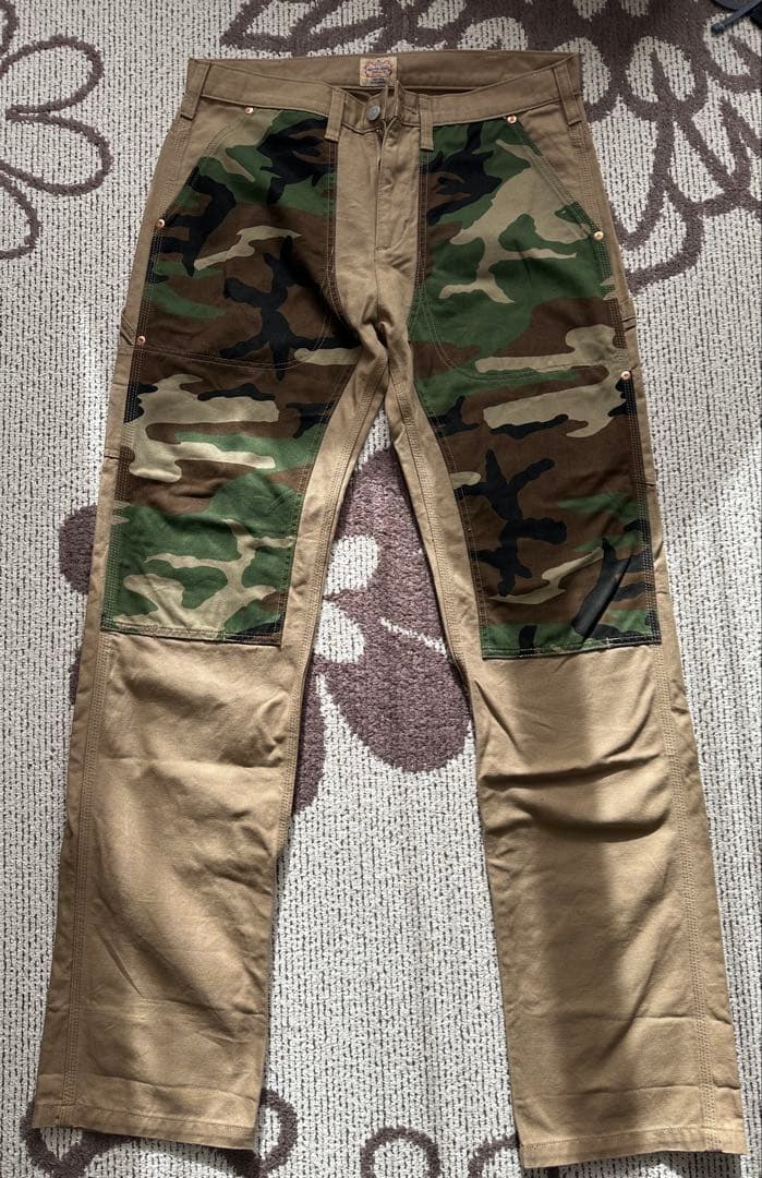 児島ジーンズ ダブルニー ダック ペインター パンツ