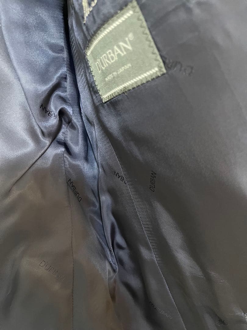 新品 DURBAN ダーバン 秋冬総裏 ウール スーツBB6 ストライプ 紺