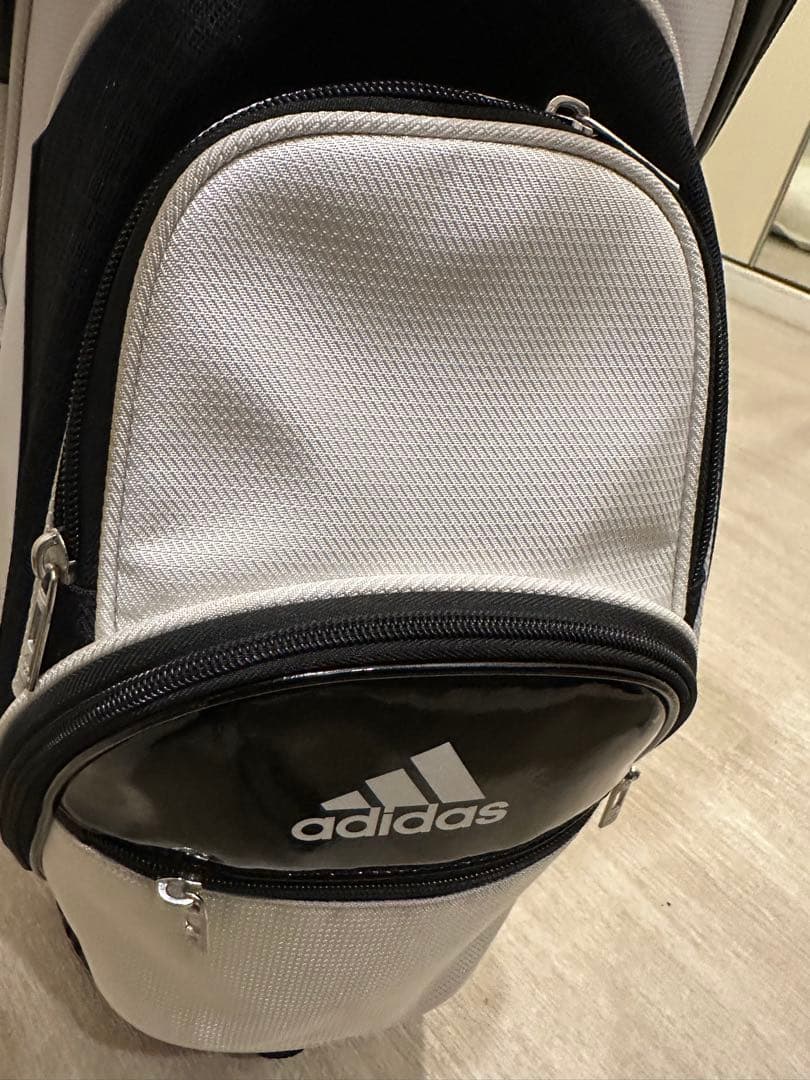 アディダス ゴルフ キャディバッグ ホワイト×ブラック メンズ用