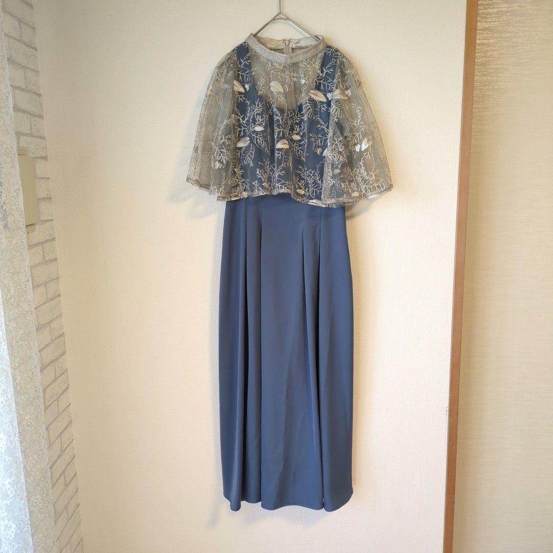 美品 niana ニアナ リーフレースボレロセットドレス 結婚式 パーティー M