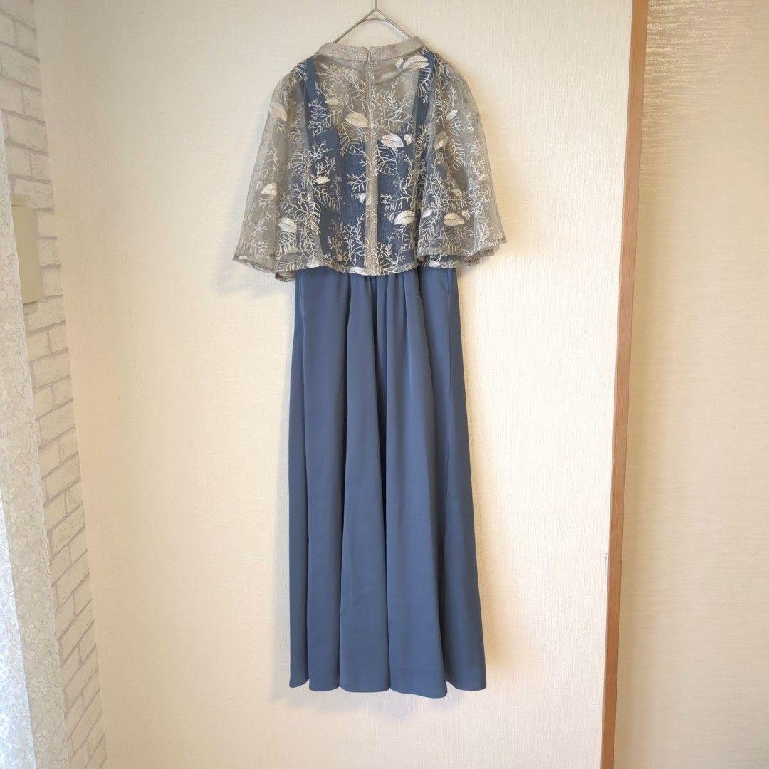 美品 niana ニアナ リーフレースボレロセットドレス 結婚式 パーティー M
