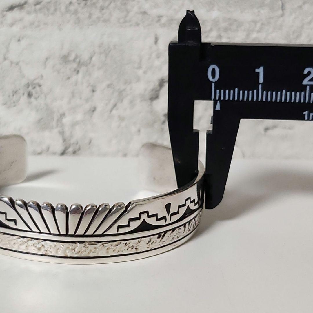 ナバホ　シルバーブレスレット　Charlie John