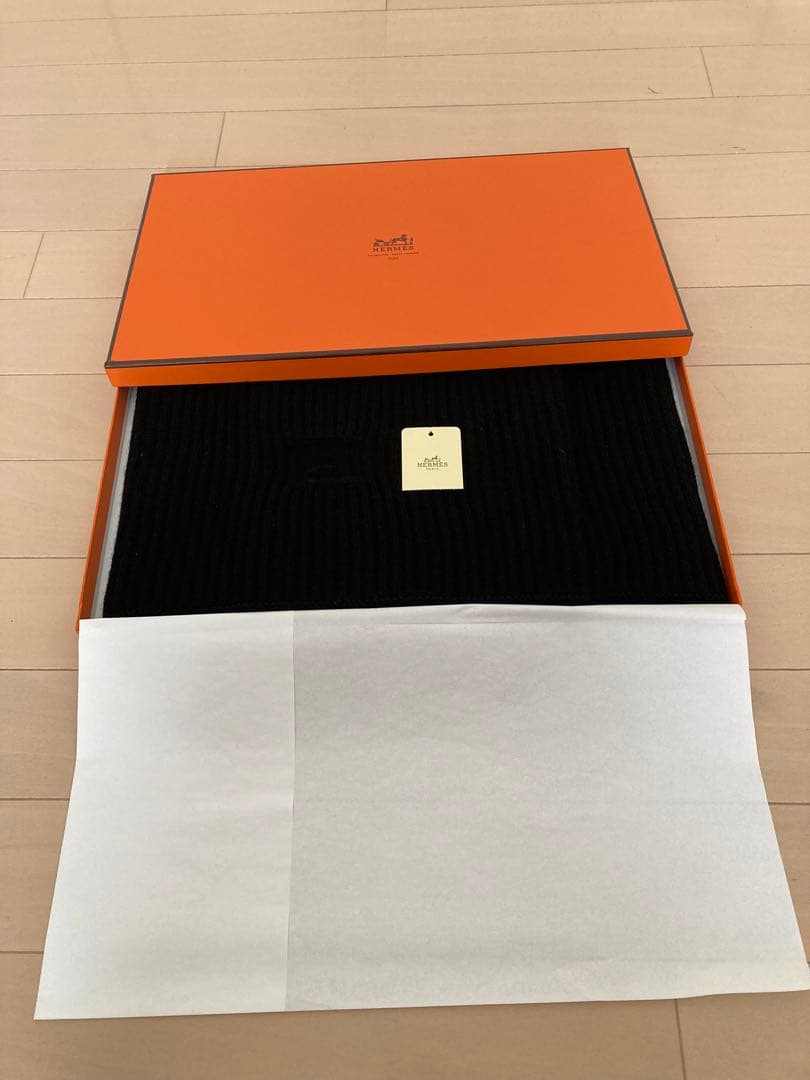 ☆エルメス☆ カシミア　スヌードマフラー　　#ユニセックス