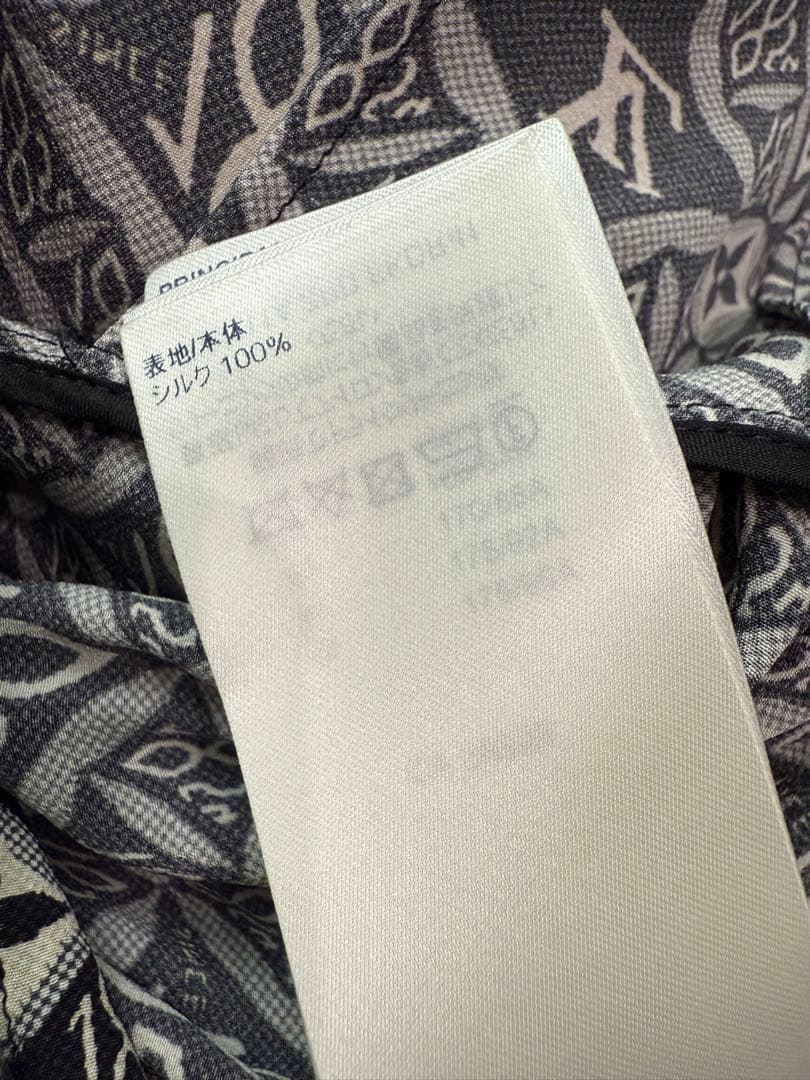 【極美品】LOUIS VUITTON シルク モノグラムワンピース 36 黒