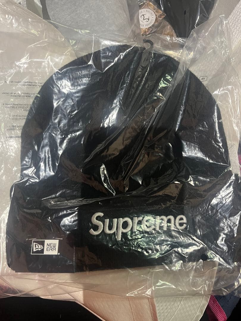 Supreme New Era® Box Logo Beanie 黒25fw