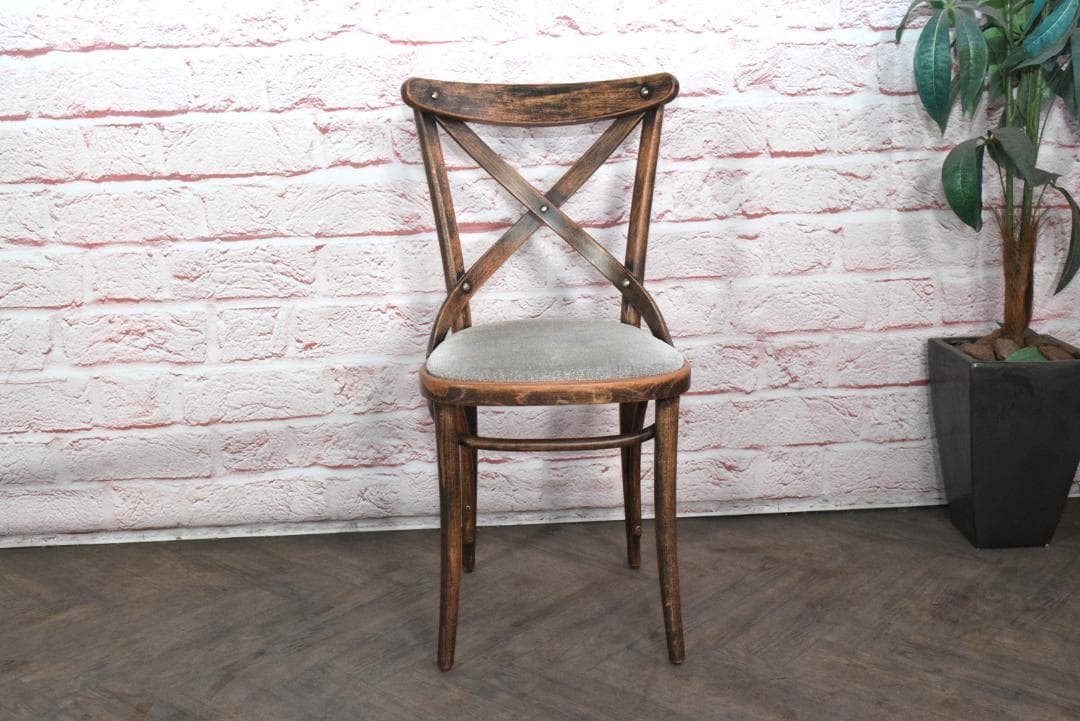 TON/トン クロスバックチェア ファブリック付き ダイニングチェア　A