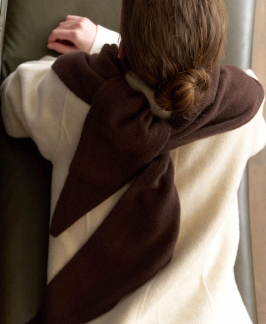 na. e Cashmere Multiway Stole Brown