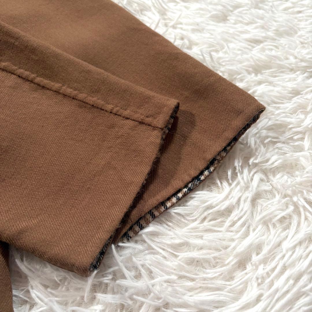 マッキントッシュ　フィロソフィー　ダブルフェイス　リバー　ノーカラー　コート