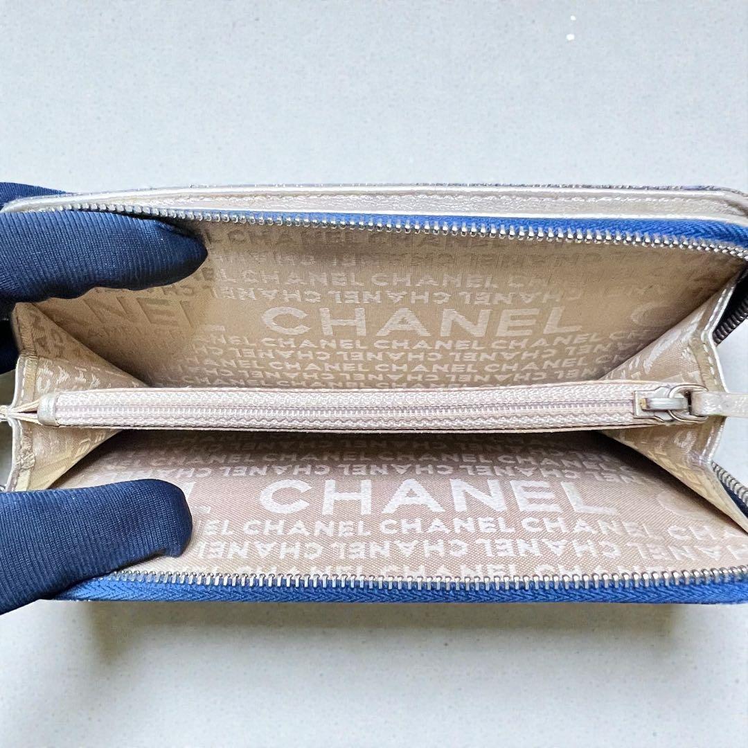 CHANEL＊シャネル＊デニム＊ココ＊長財布＊ゴールド
