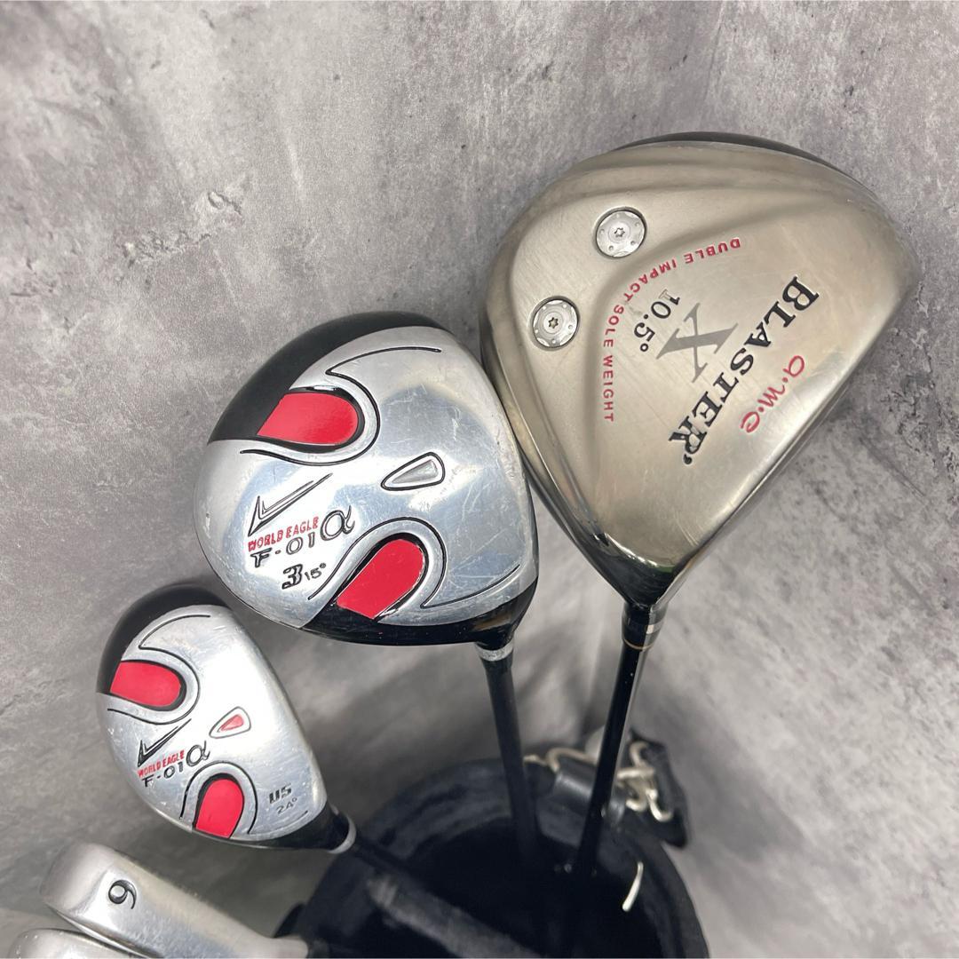 ワールドイーグル　ゴルフクラブセットWORLD EAGLE F-01α 初心者
