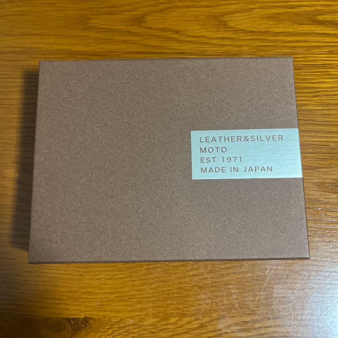 LEATHER&SILVER MOTO 三つ折り財布 黒