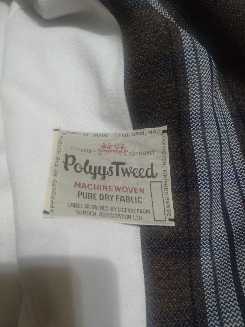 ジャケット・アウター SUNSEA 18AW Pollys Tweed Check Coat