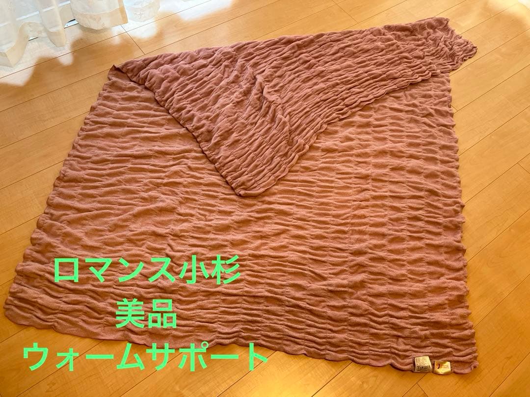 美品warm support 毛布 起毛ケット140x200cm ロマンス小杉